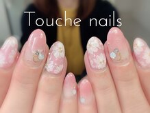 トゥーシェネイルズ(Touche'nails)/春色奥行きフラワー