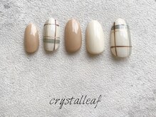 ネイルサロン クリスタルリーフ(Nailsalon Crystal Leaf)/チェックネイル