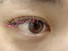 カラーアイラッシュ(Color eyelash)/カラーmix（ピンク）