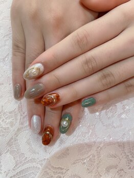 サンネイルルーム(sun nail room)/べっ甲風ネイル【完全個室】