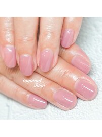 青みピンクシンプルネイル☆