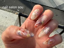 ネイルサロン ソウ 心斎橋店(Nail Salon Sou)/秋フラワーネイル