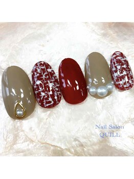 ネイルサロン クイル(QUILL)/12月ボルドー(3)