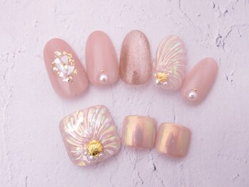 モアニヒロオ 広尾駅前店(MOANI Hiroo)/夏人気!鱗ネイル☆パラジェル