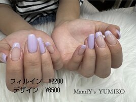 パープル/フレンチ／アシンメ