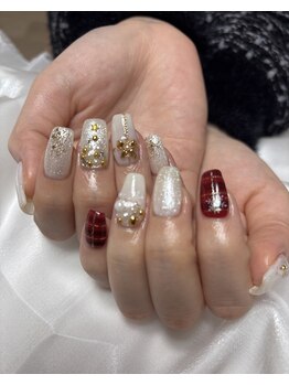 ジュンネイル(Jun Nail)/持ち込みクリスマスネイル