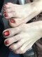 エムネイル アンド アイラッシュ(M NAIL ＆ EYELASH)の写真/≪フットネイルのご予約スタート★≫チラッと見える足元のフットネイルで、お洒落に夏を先取り♪
