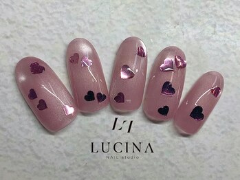 ネイルスタジオ ルキナ(LUCINA)/T-106 ワンホンハートネイル