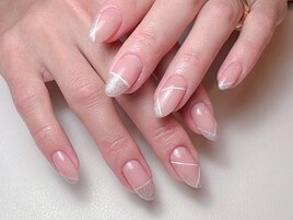 変形フレンチネイル