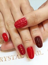 クリスタルネイル ボンベルタ橘店(CRYSTAL NAIL)/ニットネイル