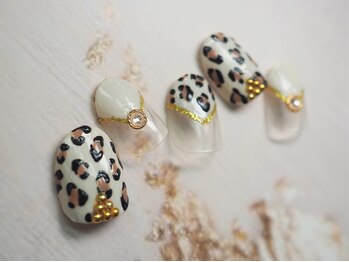 ネイルサロン ルート 二子玉川(nailsalon route)/レオパードネイル