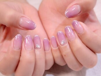 ラルネイル 大宮(Lull. nail)/＊パープル＊オーロラグラデ＊