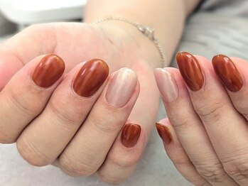 エムスラッシュ ネイル センター北店(M.SLASH)/パラジェル秋色ワンカラー