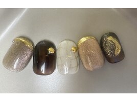 バレンタインネイル