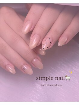 モナールアンド(MONNAL&)/シンプルネイル