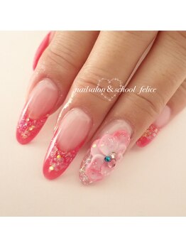 フェリーチェ(nail salon&school felice)/長さだし☆フレンチ