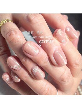 ジェルメ(germer)/雪の結晶ネイル！