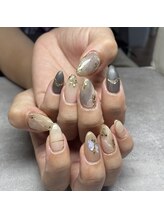 Mネイルアンドカフェ シェレステ/秋ネイル