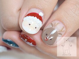 クリスマスネイル サンタ