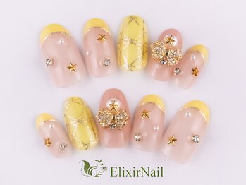 エリクサーネイル 池袋(Elixir Nail)の写真/特別な日には華やかなネイルで心も弾む♪繊細なアートで周りと差がつくネイルデザインをご提案します☆