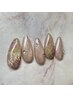 【6月KAHO限定デザイン】　薔薇ネイル甘皮ケア付き　￥6930