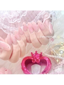 ファラウェイネイル(Faraway nail)/じゅわっとチークネイル☆