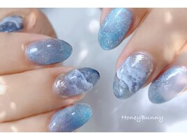 海のマグネットネイル