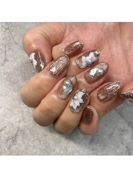 ネイルサロンファストネイルプラス 新宿店(FAST NAIL PLUS)/2025冬ネイル【フラワーネイル】