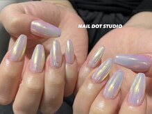 ネイルドットスタジオ 堺筋本町(NAIL DOT STUDIO)/春オーロラ