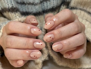 アルファシャルル 那覇 おもろまち(α.chalulu)/ハート/春ネイル/シンプル