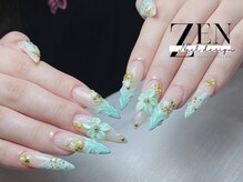 ゼン ネイル デザイン 池袋(ZEN NAIL DESIGN)の雰囲気（トレンドのパーツ/カラーも多数ご用意♪　長さだし/長さ出し）