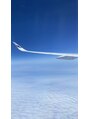 心開花 秋葉原(Shinkaika) 飛行機から見える景色も大好きでずーっと覗いています(笑)