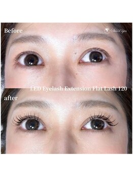 スウィートアイズ(Sweet eyes)/LEDフラットラッシュ120本