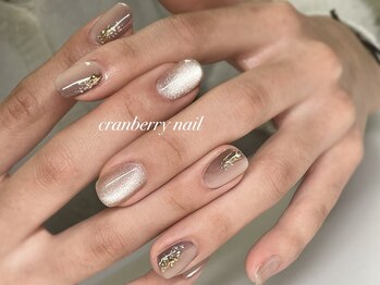 クランベリーネイル 代官山 恵比寿(cranberry nail)/3月定額デザインB