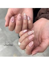 イベル 神戸三宮店(ibelu)/クリアチェックネイル