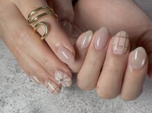 エル 船橋店(elu)/ぷっくりお花×ミラーチェック