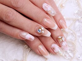 フレンチ×フラワースカルプ♪