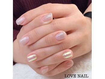 ラブネイル(LOVE NAIL)/冬グラデーション