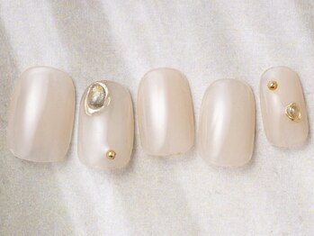 アイネイルズ 天神今泉店(I-nails)/【miho.y】ベージュヴィンテージ