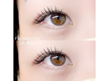 アイラッシュ ウィオラ(eyelash viola)/フラットマットラッシュ140本