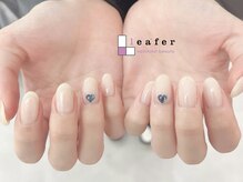 リーファネイルズ 岡山学南町店(Lea'ferNails)/ワンカラー×パーツ