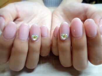 アミュリー ネイル アトリエ(Amury nail atelier)/ハート ブライダル シアー 大人