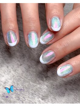 モルフォ 千駄ヶ谷(Morpho)/マグネットオーロラミラーネイル