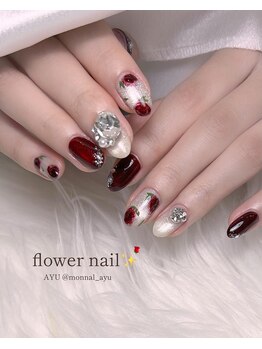 リアンド(Li&)/薔薇ネイル