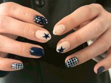 ネリネ 天神(nerine)/クール/ネイビー/黒/スター