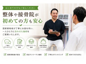 松本接骨院の写真/整体や接骨院が初めての方も安心！丁寧な説明と施術でお悩み改善を目指します