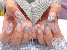 ネイルズガッシュ 溝の口店(NAILs GUSH)/ガーリー/バラ/リボン/星