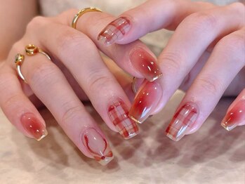 ニューネイル 池袋(NEW NAIL)の写真/ワンカラーでは物足りないという方も◎季節の定額デザインネイル×カラー変更OKでお洒落ネイルに変身♪
