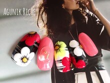 アグニークリッシェ(Agunik Riche)/【フラワーネイル】