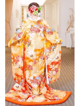 リュミエールボーテ/前撮りは豪華な色打ち掛け